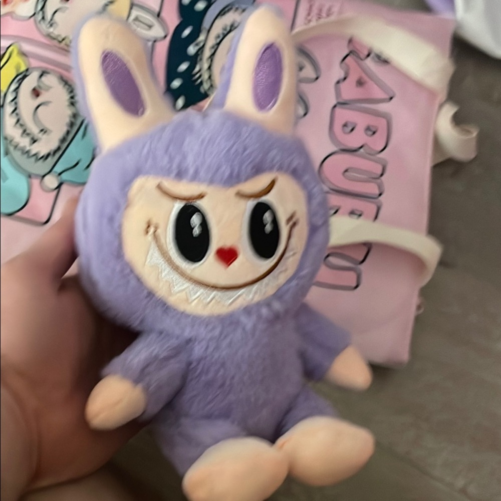 Cute Purple Bunny Plush Toy #labubu